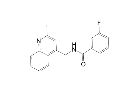 3-Fluoro-N-[(2-methyl-4-quinolinyl)methyl]benzamide