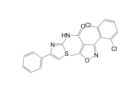 3-(2,6-dichlorophenyl)-5-methyl-N-(4-phenyl-1,3-thiazol-2-yl)-4-isoxazolecarboxamide