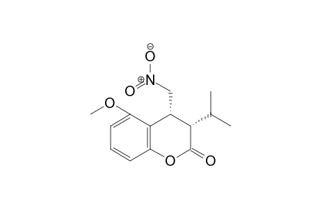 (3S,4R)-3-Isopropyl-5-methoxy-4-(nitromethyl)chroman-2-one