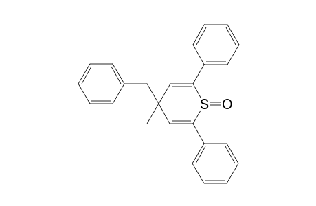 trans-4-Benzyl-4-methyl-2,6-diphenyl-4H-thiopyran-1-oxide
