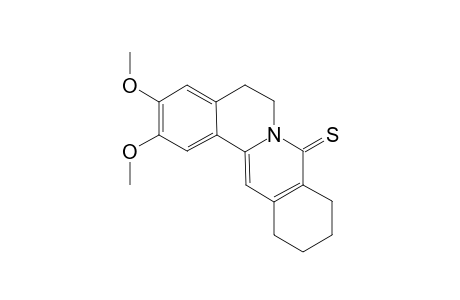 9,10-Dimethoxy-6,7-dihydro-2,3-cyclohexano[a' ]benzo[a]quinolizine-4-thione