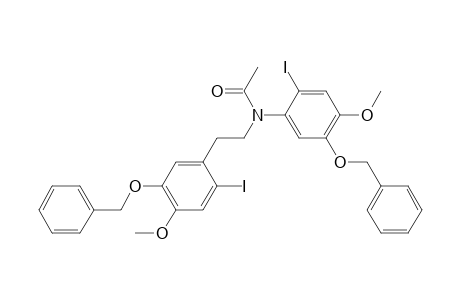 Benzeneacetamide, 2-iodo-N-[2-[2-iodo-4-methoxy-5-(phenylmethoxy)phenyl]ethyl]-4-methoxy-5-(phenylmethoxy)-