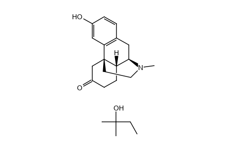 (-)-3-HYDROXY-N-METHYL-6-OXOMORPHINAN, COMPOUND WITH tert-PENTYL ALCOHOL
