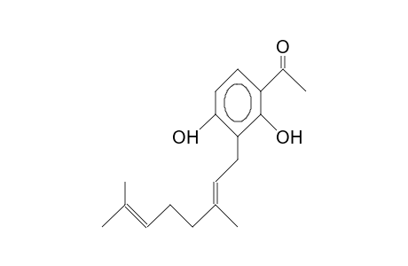 3'-(3,7-Dimethyl-2E,6-octadienyl)-2',4'-dihydroxy-acetophenone