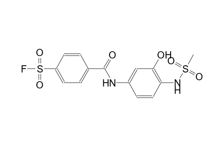 4-({3-hydroxy-4-[(methylsulfonyl)amino]anilino}carbonyl)benzenesulfonyl fluoride