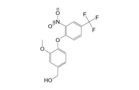 {3-methoxy-4-[2-nitro-4-(trifluoromethyl)phenoxy]phenyl}methanol