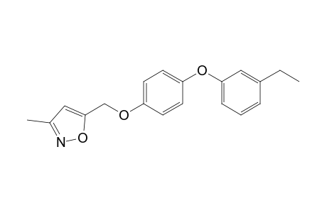 Isoxazole, 5-[[4-(3-ethylphenoxy)phenoxy]methyl]-3-methyl-