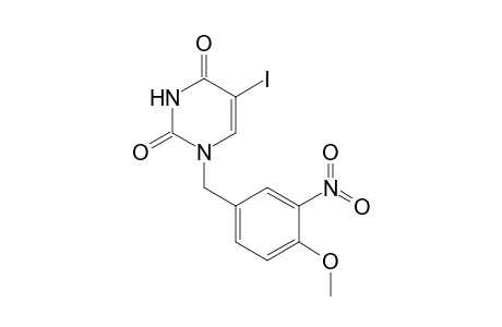 2,4(1H,3H)-Pyrimidinedione, 5-iodo-1-[(4-methoxy-3-nitrophenyl)methyl]-