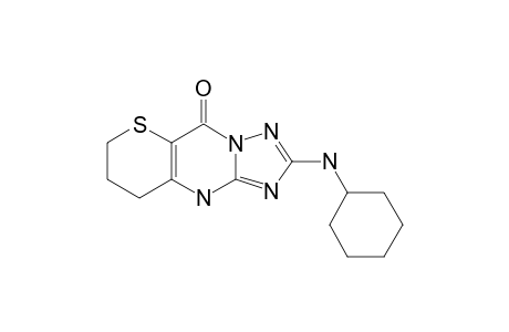 7,8-DIHYDRO-2-CYClOHEXYLAMINO-9H,10H-THIOPYRANO-[3,2-D]-1,2,4-TRIAZOLO-[1,5-A]-PYRIMIDIN-5-ONE