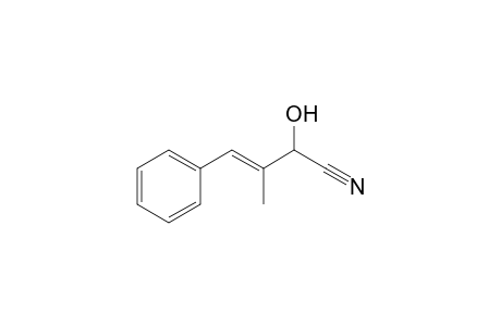 (E)-2-Hydroxy-3-methyl-4-phenyl-3-butenenitrile