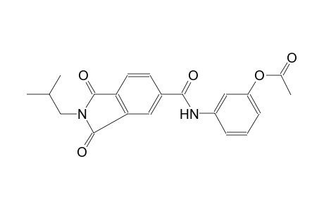 1H-isoindole-5-carboxamide, N-[3-(acetyloxy)phenyl]-2,3-dihydro-2-(2-methylpropyl)-1,3-dioxo-