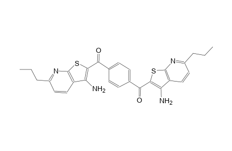 1,4-phenylenebis((3-amino-6-propylthieno[2,3-b]pyridin-2-yl)methanone)
