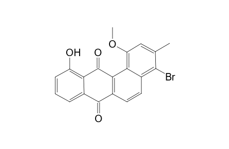4-Bromo-11-hydroxy-1-methoxy-3-methylbenz[a]-anthracene-7,12-dione
