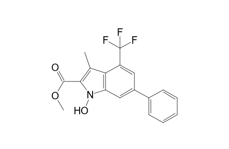 methyl 1-hydroxy-6-phenyl-3-methyl-4-(trifluoromethyl)-1H-indole-2-carboxylate