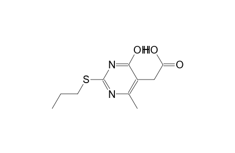 5-pyrimidineacetic acid, 4-hydroxy-6-methyl-2-(propylthio)-
