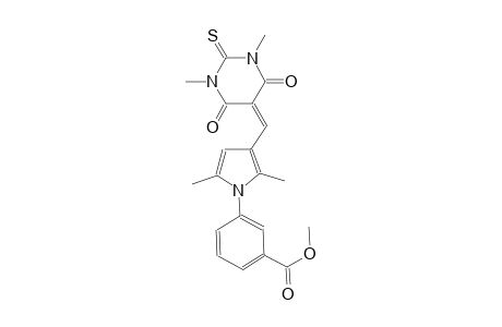 methyl 3-{3-[(1,3-dimethyl-4,6-dioxo-2-thioxotetrahydro-5(2H)-pyrimidinylidene)methyl]-2,5-dimethyl-1H-pyrrol-1-yl}benzoate