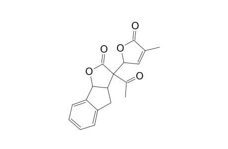 3-Acetyl-3-(4-methyl-5-oxo-2,5-dihydrofuran-2-yl)-3,3a,4,8b-tetrahydroindeno[1,2-b]furan-2-one