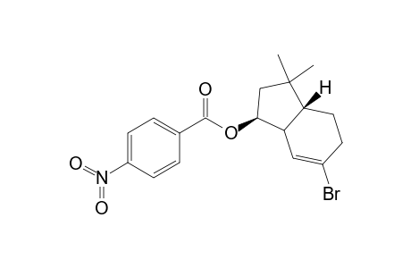 cis-exo-6-Bromo-2,3,3a,4,5,7a-hexahydro-3,3-dimethyl-1-[(p-nitrobenzoyl)oxy]-1H-indene