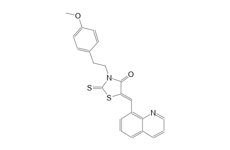 4-thiazolidinone, 3-[2-(4-methoxyphenyl)ethyl]-5-(8-quinolinylmethylene)-2-thioxo-, (5Z)-