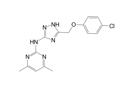 2-Pyrimidinamine, N-[5-[(4-chlorophenoxy)methyl]-1H-1,2,4-triazol-3-yl]-4,6-dimethyl-