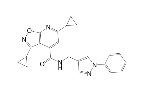 isoxazolo[5,4-b]pyridine-4-carboxamide, 3,6-dicyclopropyl-N-[(1-phenyl-1H-pyrazol-4-yl)methyl]-