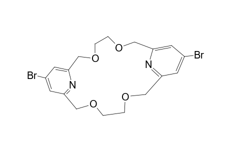 10,21-DIBROMO-3,6,14,17-TETRAOXA-23,24-DIAZATRICYCLO-[17.3.1.1(8,12)]-TETRACOSA-1(23),8(24),9,11,19,21-HEXANE