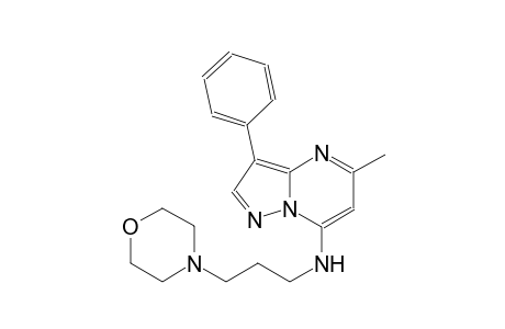 5-methyl-N-[3-(4-morpholinyl)propyl]-3-phenylpyrazolo[1,5-a]pyrimidin-7-amine