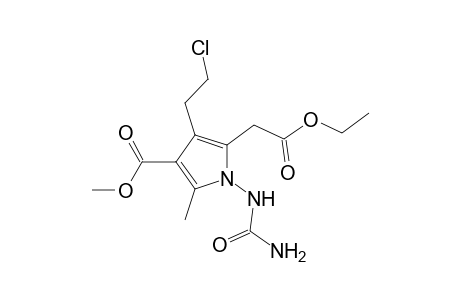 4-(2-Chloro-ethyl)-5-ethoxycarbonylmethyl-2-methyl-1-ureido-1H-pyrrole-3-carboxylic acid methylester