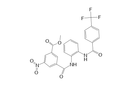 Benzoic acid, 3-nitro-5-[[[2-[[4-(trifluoromethyl)benzoyl]amino]phenyl]amino]carbonyl]-, methyl ester