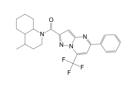 4-methyl-1-{[5-phenyl-7-(trifluoromethyl)pyrazolo[1,5-a]pyrimidin-2-yl]carbonyl}decahydroquinoline