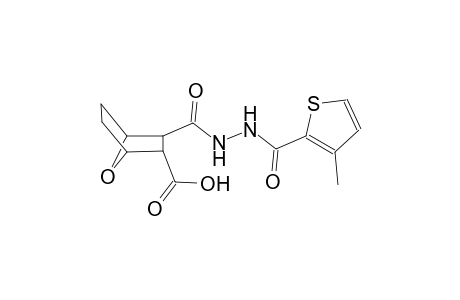 3-({2-[(3-methyl-2-thienyl)carbonyl]hydrazino}carbonyl)-7-oxabicyclo[2.2.1]heptane-2-carboxylic acid