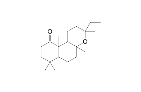 10H-Naphtho[2,1-b]pyran-10-one, 3-ethyldodecahydro-3,4a,7,7,10a-pentamethyl-, [3S-(3.alpha.,4a.beta.,6a.alpha.,10a.beta.,10b.alpha.)]-