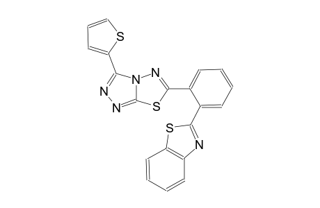 2-{2-[3-(2-thienyl)[1,2,4]triazolo[3,4-b][1,3,4]thiadiazol-6-yl]phenyl}-1,3-benzothiazole