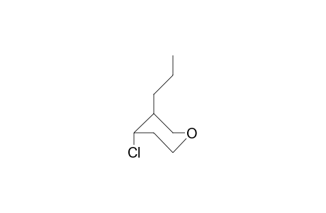 trans-4-Chloro-3-propyl-tetrahydropyran