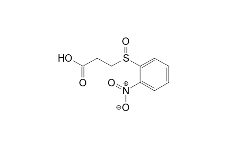 Propanoic acid, 3-[(2-nitrophenyl)sulfinyl]-