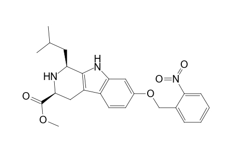 (1S,3S)-1-(2-methylpropyl)-7-[(2-nitrophenyl)methoxy]-2,3,4,9-tetrahydro-1H-pyrido[3,4-b]indole-3-carboxylic acid methyl ester