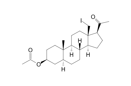 Pregnan-20-one, 3-(acetyloxy)-18-iodo-, (3.beta.,5.alpha.)-