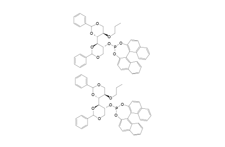 1,3:4,6-DI-O-BENZYLIDENE-2-O-PROPYL-3-O-[(R)-2,2'-O,O-(1,1'-BINAPHTHYL)-DIOXOPHOSPHITE]-D-MANNITOL