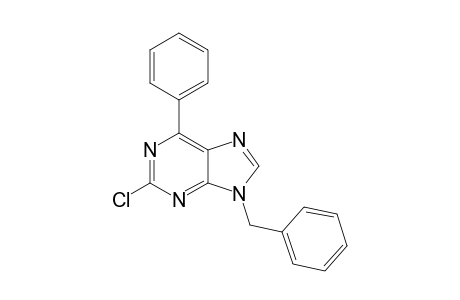 2-Chloranyl-6-phenyl-9-(phenylmethyl)purine