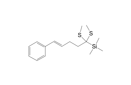 (trans)-5,5-bis(Methylthio)-5-(trimethylsilyl)-1-phenyl-1-pentene