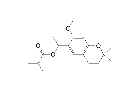 6-(1-(isobutyryloxy)ethyl)-7-methoxy-2,2-dimethylchromen