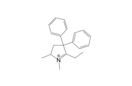 5-Ethyl-1,2-dimethyl-4,4-diphenyl-2,3-dihydropyrrol-1-ium