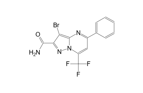 3-bromo-5-phenyl-7-(trifluoromethyl)pyrazolo[1,5-a]pyrimidine-2-carboxamide