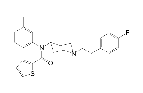 N-(1-[2-(4-Fluorophenyl)ethyl]piperidin-4-yl)-N-(3-methylphenyl)thiophene-2-carboxamide
