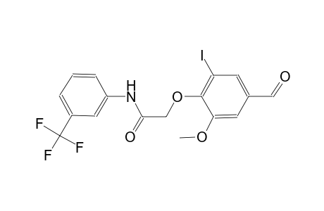 2-(4-formyl-2-iodo-6-methoxyphenoxy)-N-[3-(trifluoromethyl)phenyl]acetamide