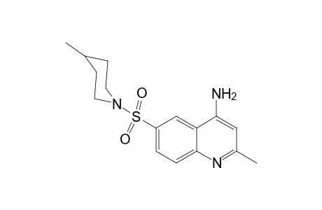 2-Methyl-6-[(4-methyl-1-piperidinyl)sulfonyl]-4-quinolinamine