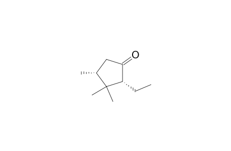 cis-2-ethyl-3,3,4-trimethylcyclopentanone