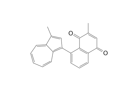 1,4-Naphthalenedione, 2-methyl-8-(3-methyl-1-azulenyl)-