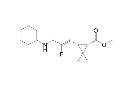 (Z/E)-(1S,3S)-Methyl-3-(3-(cyclohexylamino)-2-fluoroprop-1-enyl)-2,2-dimethyl-cyclopropane-carboxylate