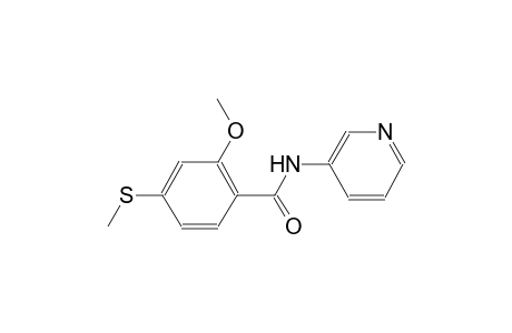 2-methoxy-4-(methylsulfanyl)-N-(3-pyridinyl)benzamide